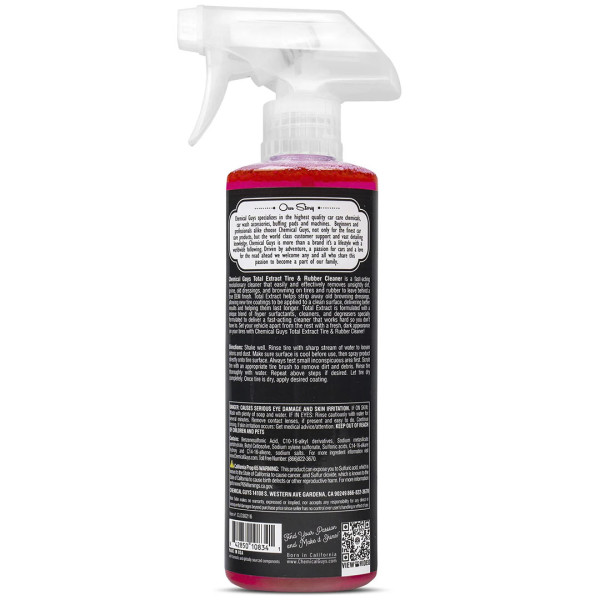 Очиститель шин и резины Chemical Guys Total Extract Tire & Rubber Cleaner, 473 мл (CLD302_16)