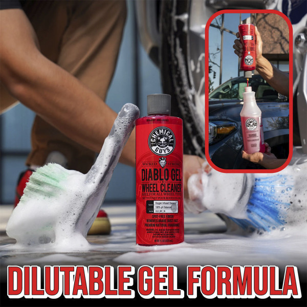 Концентрированный гель для чистки дисков и шин Chemical Guys Diablo Wheel Cleaner, 3785 мл (CLD997)