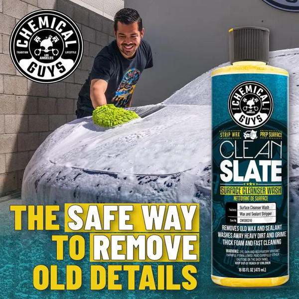Автошампунь для глубокой очистки поверхности Chemical Guys Clean Slate Wax Stripping Wash, 1.89 л (CWS803_64)