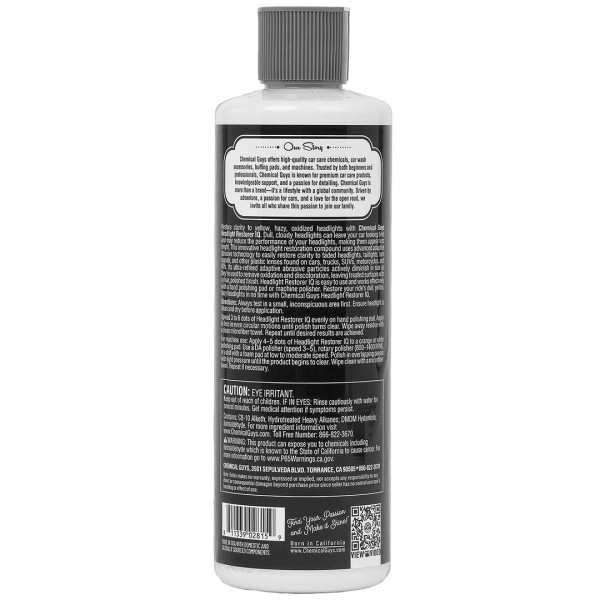 Абразивная полировальная паста для фар - Chemical Guys Headlight Restorer, 473 мл