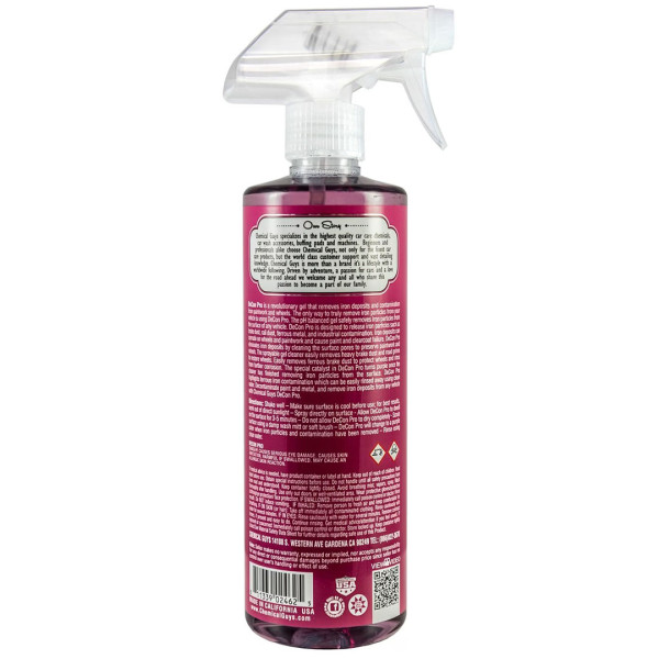 Средство для удаления металлических вкраплений Chemical Guys Decon Pro Iron Remover, 473 мл (SPI215_16)