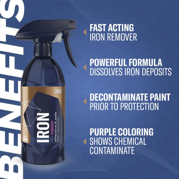 Средство для удаления металлических вкраплений Gyeon Q²M Iron REDEFINED, 500 мл (8809432670902)