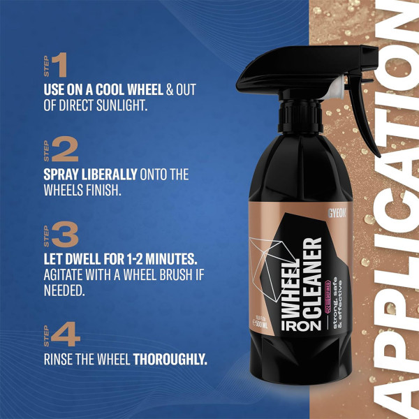 Очиститель дисков от металлических вкраплений Gyeon Q²M Iron WheelCleaner REDEFINED, 0.5 л (8809432677949)