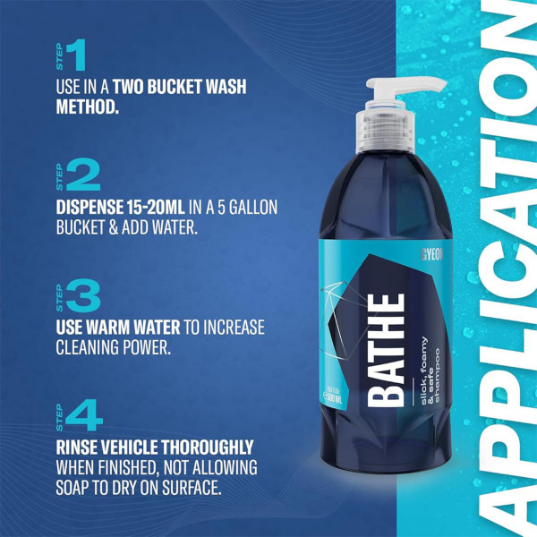 Автошампунь для ручной мойки Gyeon Q²M Bathe, 1000 мл (8809432671114)