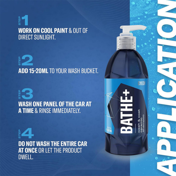 Кварцевый автошампунь для ручной мойки Gyeon Q²M Bathe+, 1000 мл (8809432671213)