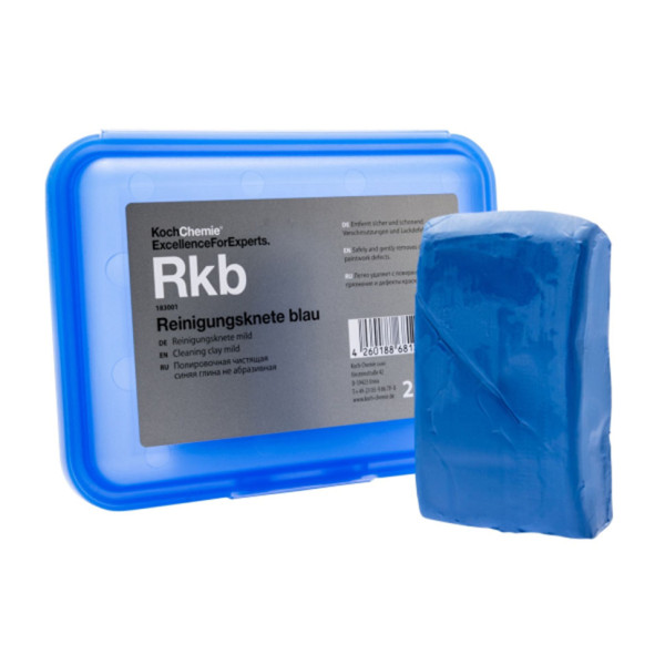 Очищающая глина для авто Koch-Chemie Reinigungsknete Blau синяя, 200 гр (183001)