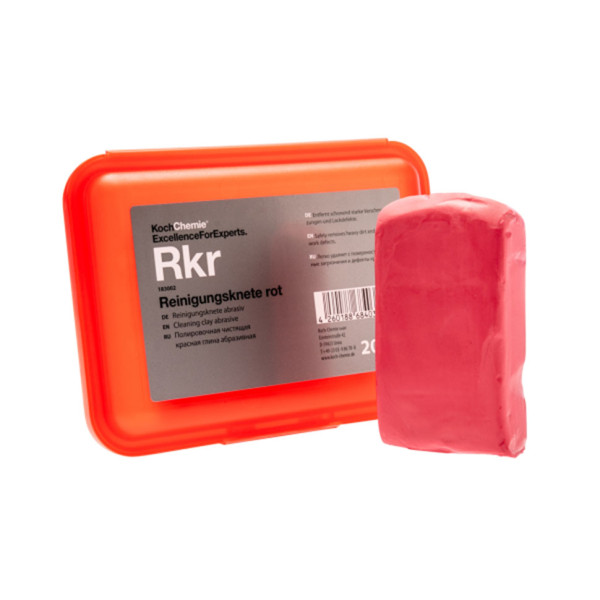 Очищающая глина для авто Koch-Chemie Reinigungsknete Rot красная, 200 гр (183002)