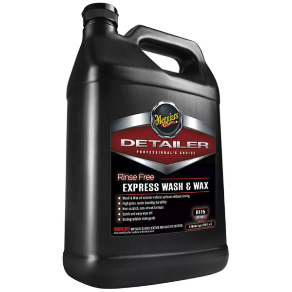 Концентрат сухая мойка с воском Meguiar's Rinse Free Express Wash & Wax, 3.78 л (D11501)