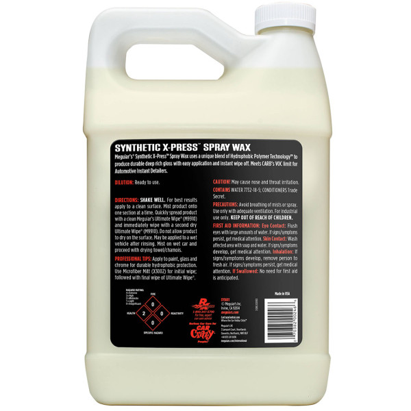 Синтетический воск спрей Meguiar's Detailer Synthetic X-Press Spray Wax, 3.78 л (D15601)