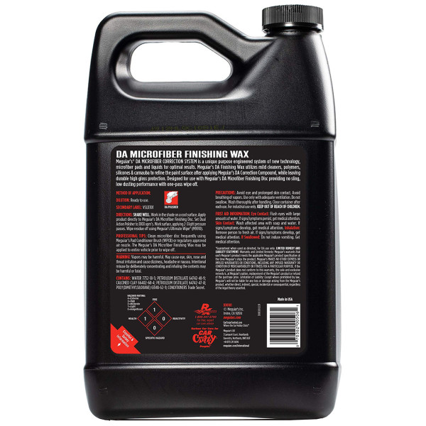 Финишный воск Meguiar's Detailer DA Microfiber Finishing Wax, 3.78 л (D30101)