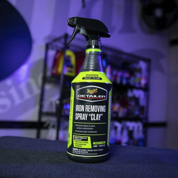 Очиститель кузова от металлических вкраплений Meguiar's Iron Removing Spray Clay, 945 мл (DRTU200232)