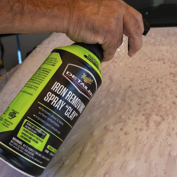 Очиститель кузова от металлических вкраплений Meguiar's Iron Removing Spray Clay, 945 мл (DRTU200232)