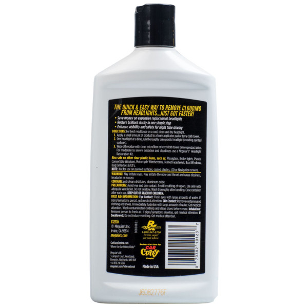 Средство для восстановления фар Meguiar's PlastX™ Clear Plastic Cleaner and Polish, 295 мл (G12310)