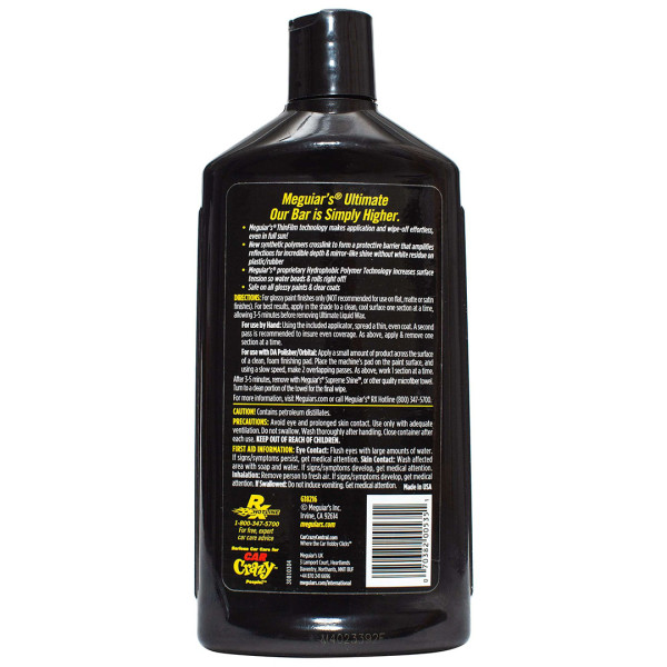 Синтетический жидкий воск Meguiar's Ultimate Liquid Wax, 473 мл (G18216)