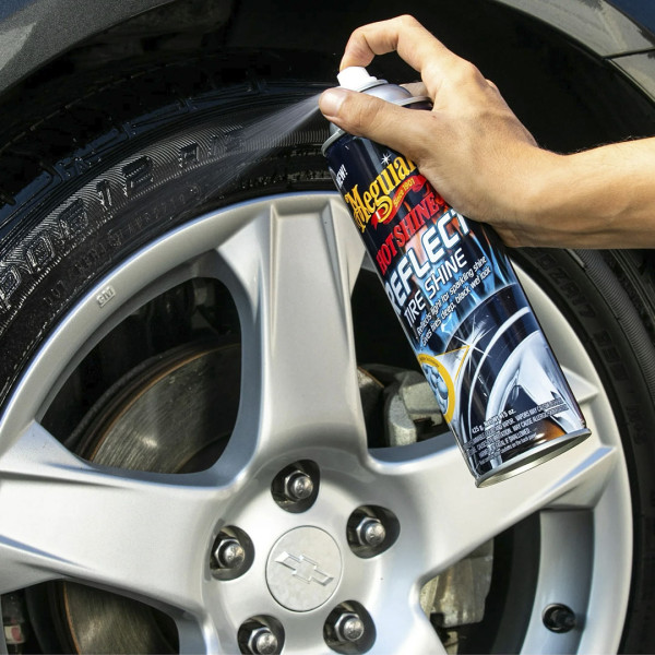 Спрей с блестками для шин Meguiar's Hot Shine Reflect Tire Shine, 425 мл (G18715)