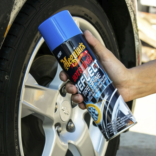 Спрей с блестками для шин Meguiar's Hot Shine Reflect Tire Shine, 425 мл (G18715)