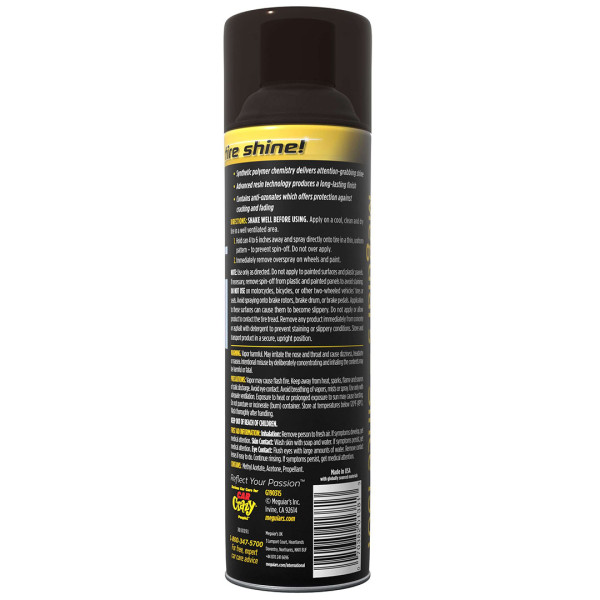 Спрей для чернения шин Meguiar's Ultimate Insane Shine Tire Coating, 425 мл (G190315)