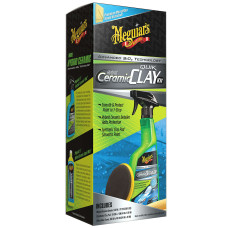 Набор для очистки кузова с эффектом керамики Meguiar's Hybrid Ceramic Quik Clay Kit, 768 мл (G200200)