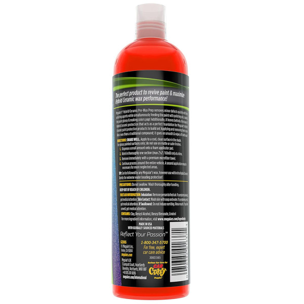 Гибридно-керамическая подготовка для кузова Meguiar's Hybrid Ceramic Pre-Wax Prep, 473 мл (G220416)