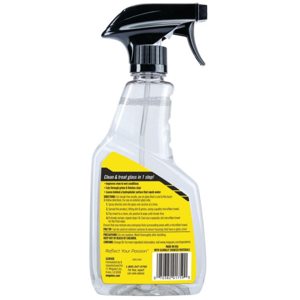 Очиститель стекла с антидождём Meguiar's Ultimate Glass Cleaner & Water Repellent, 473 мл (G240416)