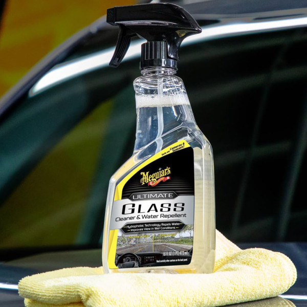 Очиститель стекла с антидождём Meguiar's Ultimate Glass Cleaner & Water Repellent, 473 мл (G240416)
