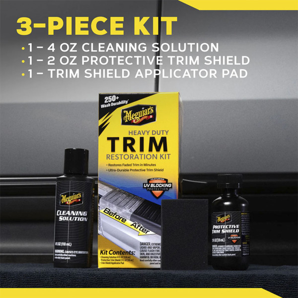 Набор для восстановления наружного пластика Meguiar's Heavy Duty Trim Restoration Kit (G250100)