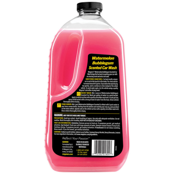 Автошампунь с ароматом жвачки «Арбуз» Meguair's Watermelon Bubblegum Wash, 1893 мл (G250464)