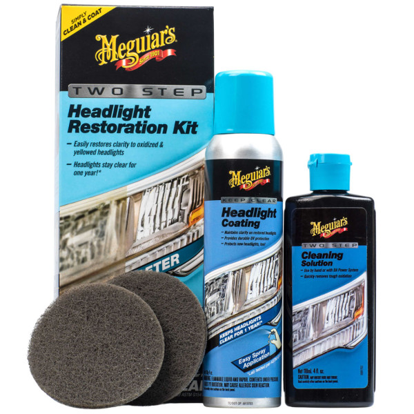 Набор для восстановления и защиты фар Meguiar's Two Step Headlight Restoration Kit (G2970)