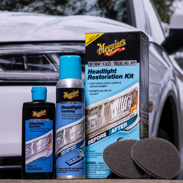 Набор для восстановления и защиты фар Meguiar's Two Step Headlight Restoration Kit (G2970)