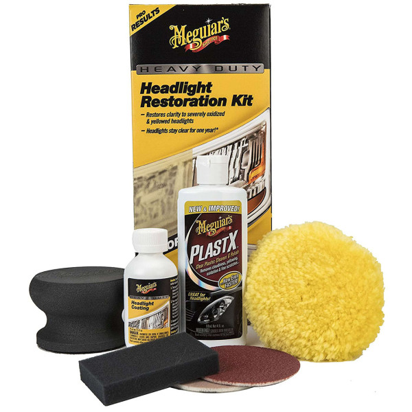 Набор для абразивного восстановления и защиты фар Meguiar's Heavy Duty Headlight Restoration Kit (G2980)
