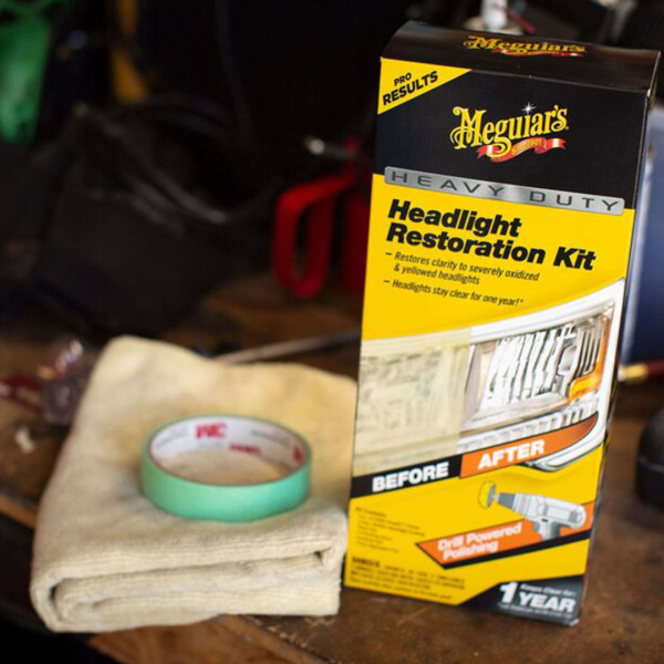 Набор для абразивного восстановления и защиты фар Meguiar's Heavy Duty Headlight Restoration Kit (G2980)