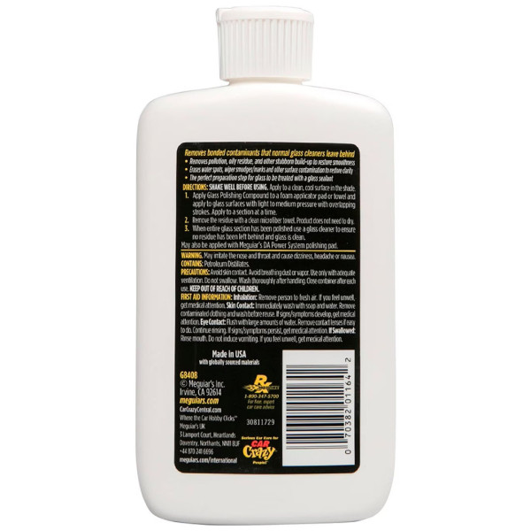 Паста для очистки стекла Meguiar's Perfect Clarity Glass Polishing Compound, 236 мл (G8408)