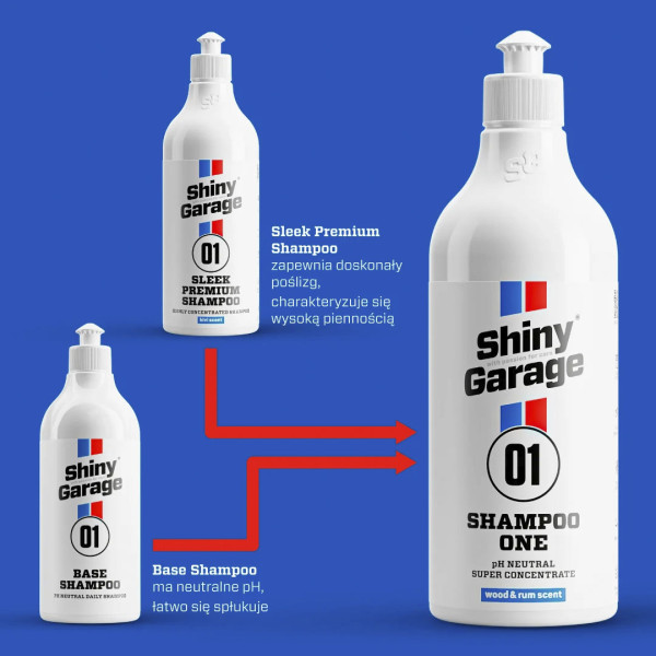 Автошампунь для ручной мойки Shiny Garage Shampoo One, 500 мл