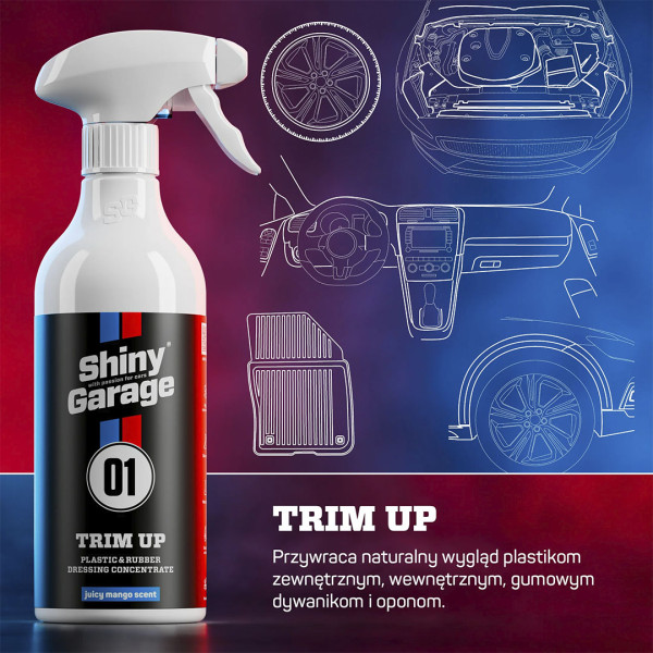 Консервант для резины и пластика Shiny Garage Trim Up, 5 л