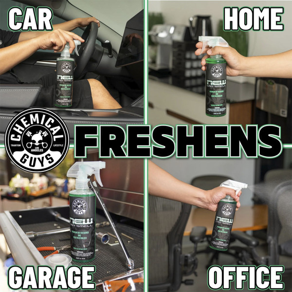 Ароматизатор и нейтрализатор запахов с ароматом нового авто Chemical Guys Extreme New Car Smell Air Freshener, 473 мл (AIR101_16)