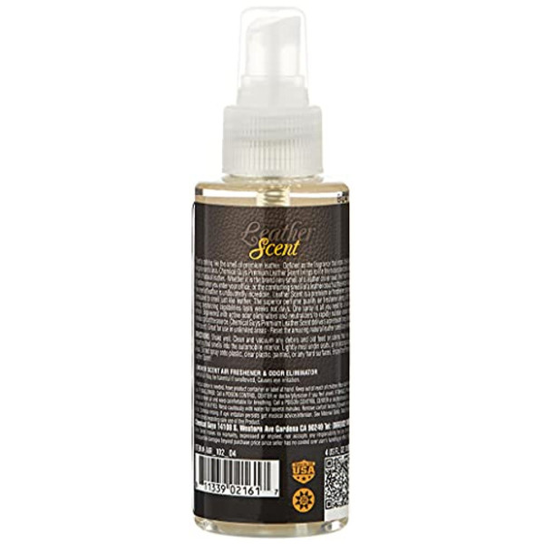Ароматизатор и нейтрализатор запахов с ароматом новой кожи Chemical Guys Leather Scent Air Freshener, 118 мл (AIR102_04)