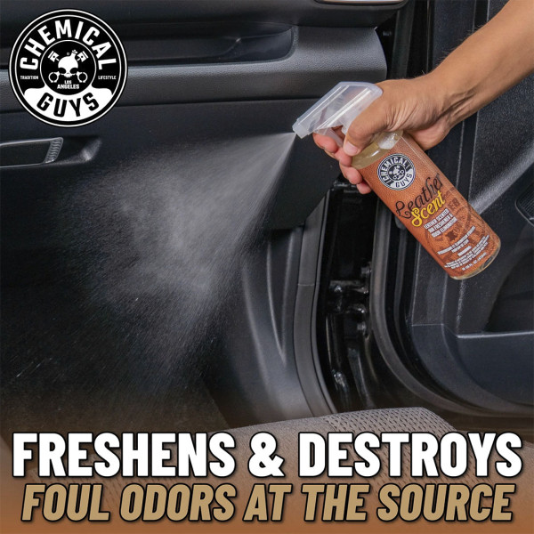Ароматизатор и нейтрализатор запахов с ароматом новой кожи Chemical Guys Leather Scent Air Freshener, 118 мл (AIR102_04)