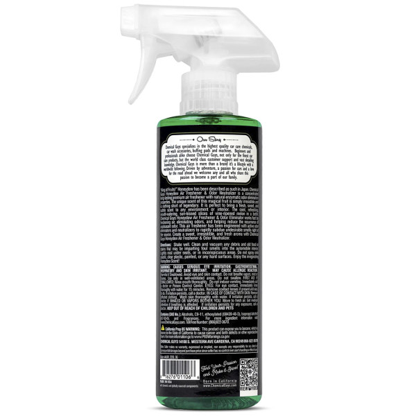 Ароматизатор и нейтрализатор запахов с ароматом медовой дыни Chemical Guys Honeydew Premium Air Freshener, 473 мл (AIR220_16)