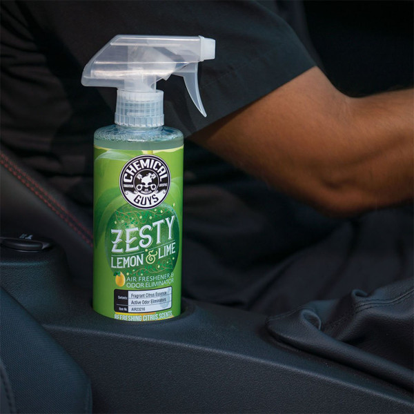 Ароматизатор и нейтрализатор запахов с ароматом лимона и лайма Chemical Guys Zesty Lemon and Lime Air Freshener, 118 мл (AIR232_04)