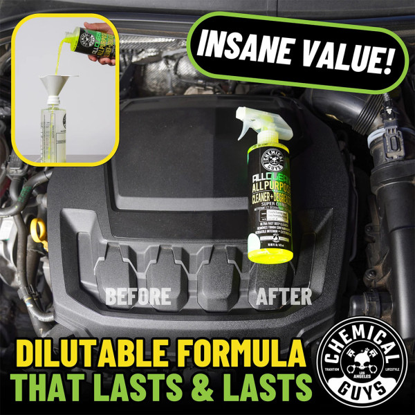 Универсальный очиститель-обезжириватель Chemical Guys All Clean+ All Purpose Cleaner & Degreaser, 3.87 л