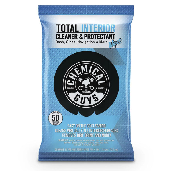 Универсальные салфетки для очистки интерьера Chemical Guys Total Interior Wipes, 50шт (PMW_SPI220_50)