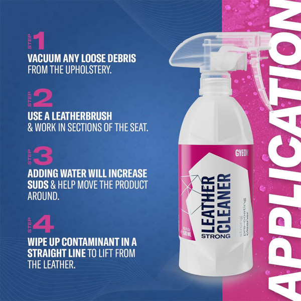 Очиститель кожи Gyeon Q²M LeatherCleaner Strong, 500 мл