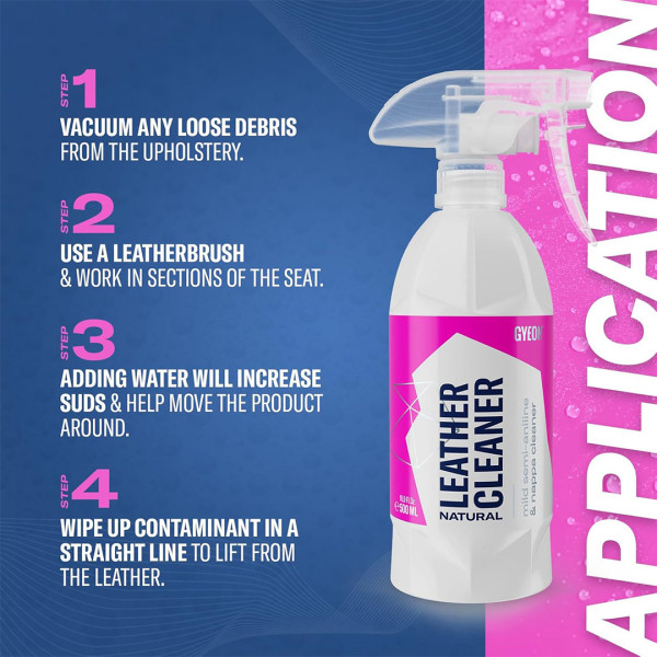 Очиститель кожи Gyeon Q²M LeatherCleaner Natural, 500 мл