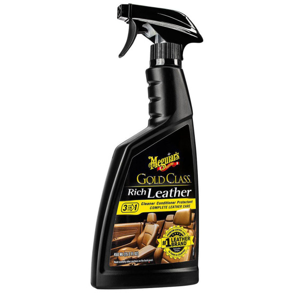 Спрей 3 в 1 для ухода за кожаным салоном Meguiar's Gold Class Rich Leather, 450 мл (G10916)