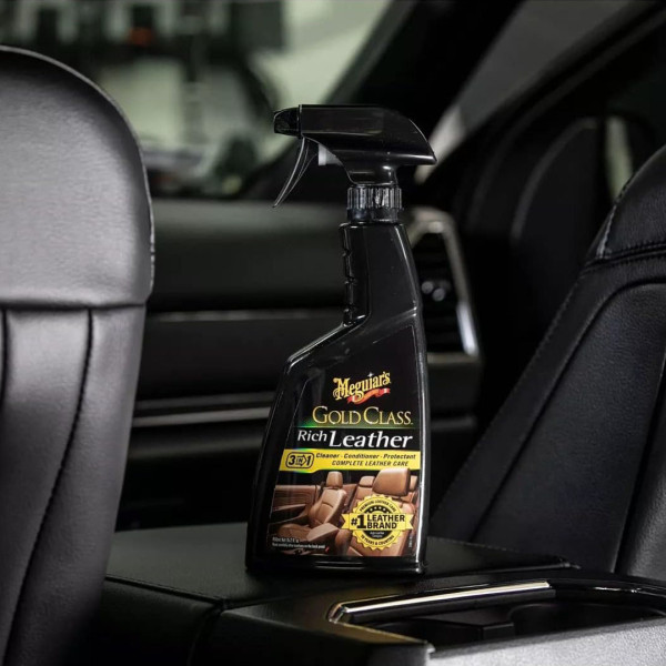 Спрей 3 в 1 для ухода за кожаным салоном Meguiar's Gold Class Rich Leather, 450 мл (G10916)