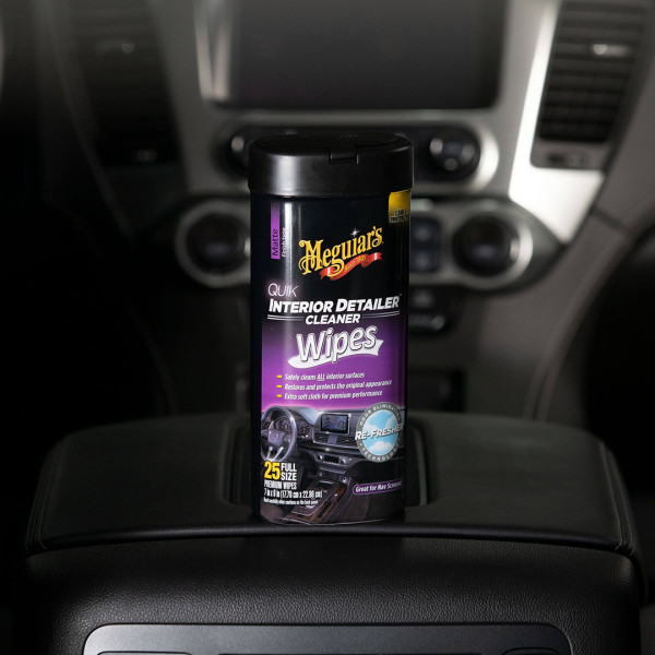 Салфетки для быстрой очистки салона Meguiar's Quik Interior Detailer Cleaner, 25 шт (G13600)