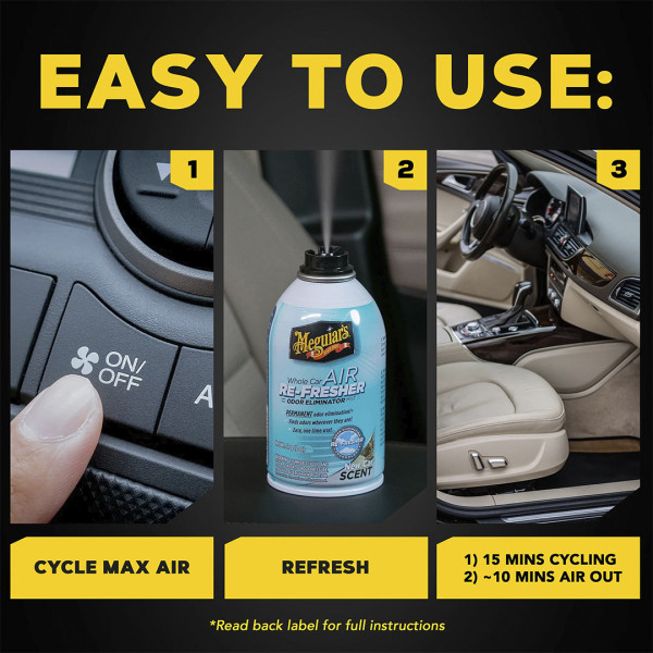 Освежитель воздуха "Новое авто" аромат Meguiar's Air Re-Fresher New Car Scent, 59 мл (G16402)