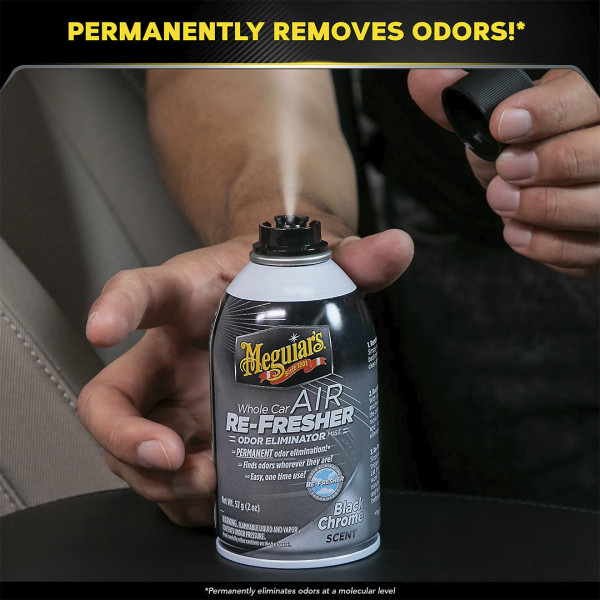 Освежитель воздуха "Черный хром" аромат Meguiar's Air Re-Fresher Black Chrome Scent, 59 мл (G181302)
