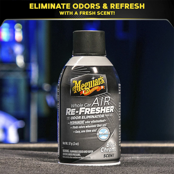 Освежитель воздуха "Черный хром" аромат Meguiar's Air Re-Fresher Black Chrome Scent, 59 мл (G181302)