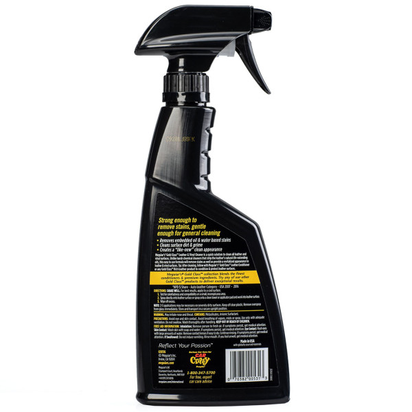 Очиститель для кожи и винила Meguiar's Gold Class Leather & Vinyl Cleaner, 473 мл (G18516)